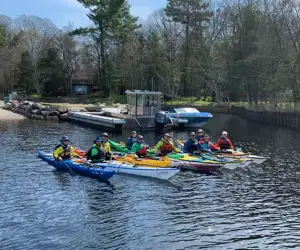 Happy Kayakers with Georgian Bay Tours!