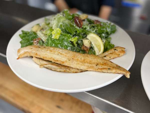 Fresh Fish and Salad